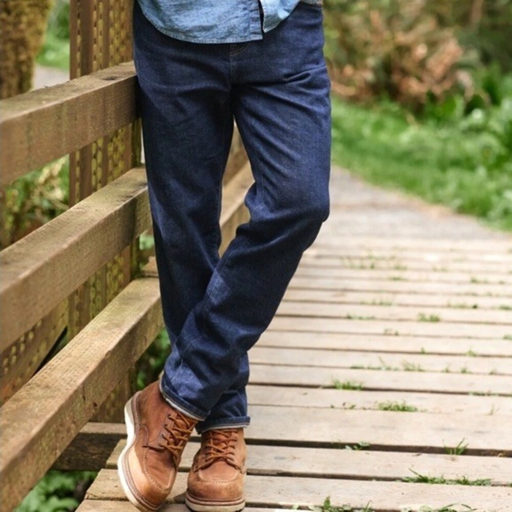 Outerknown S.E.A. Jeans Men’s Drifter Tapered Fit- 34x34 Dark Blue Indigo